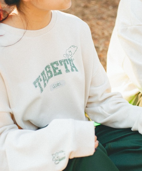 spoon store(スプーンストア)の「spoon×tombonia カレッジスウェット(スウェット・レディース・ネイビー/オフホワイト/ホワイト系その他/グレー系その他/グレー系その他2・LARGE/MEDIUM)」の14枚目の写真