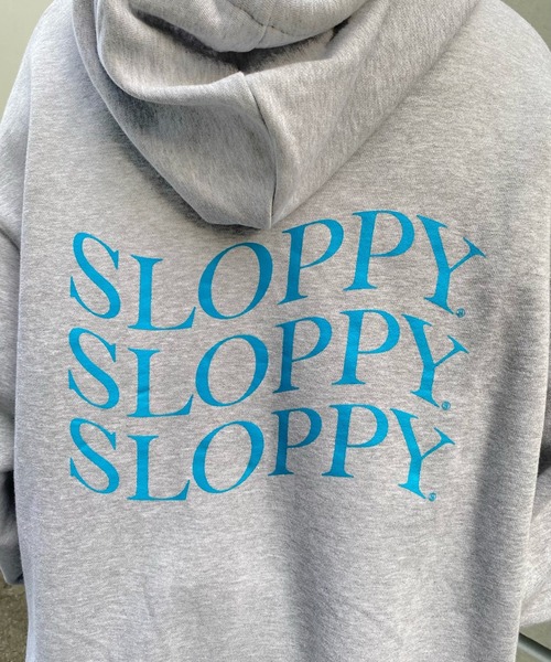 WHO'S WHO gallery(フーズフーギャラリー)の「【SLOPPY/スロッピー】ラインリブパーカ(パーカー・レディース・サックスブルー/ピンク/ブラック/トップグレー/ネイビー・FREE)」の15枚目の写真