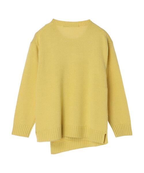 YECCA VECCA（イェッカヴェッカ）の「・アシメレイヤーニット＊（ニット/セーター・レディース・グリーン/グレイッシュベージュ/ブラウン/イエロー・FREE）」の18枚目の写真