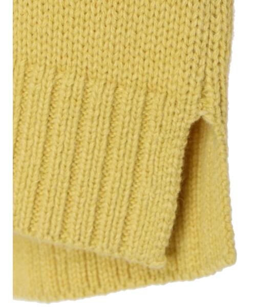 YECCA VECCA（イェッカヴェッカ）の「・アシメレイヤーニット＊（ニット/セーター・レディース・グリーン/グレイッシュベージュ/ブラウン/イエロー・FREE）」の12枚目の写真