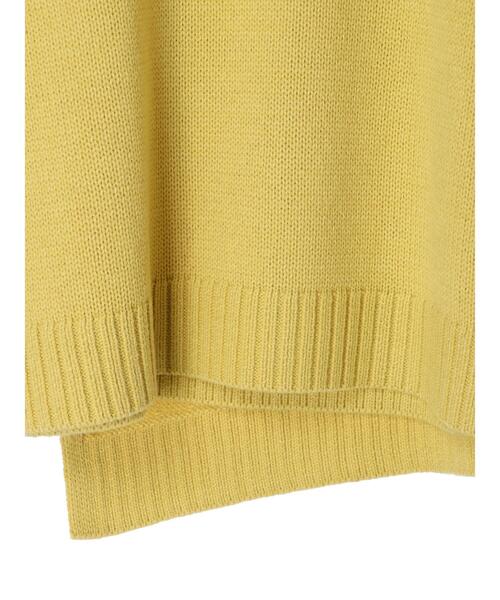 YECCA VECCA（イェッカヴェッカ）の「・アシメレイヤーニット＊（ニット/セーター・レディース・グリーン/グレイッシュベージュ/ブラウン/イエロー・FREE）」の11枚目の写真