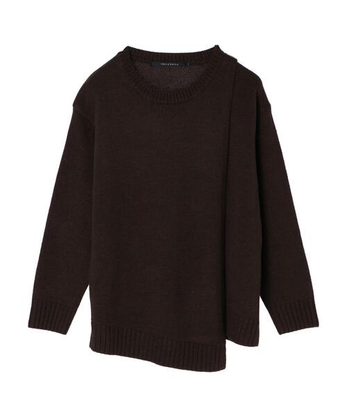 YECCA VECCA（イェッカヴェッカ）の「・アシメレイヤーニット