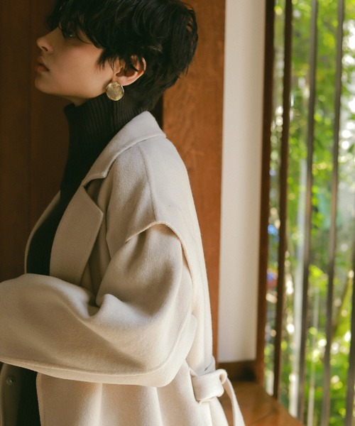 ReNorm（リノーム）の「リバー2WAYジレコート（チェスターコート・レディース・モカ/ブラウン/ベージュ・フリー）」の5枚目の写真