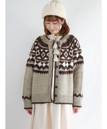 Samansa Mos2 | ジャカードカーディガン(カーディガン/ボレロ)