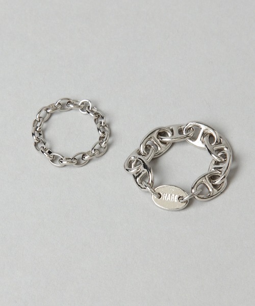 HARE(ハレ)の「2ピースチェーンリング(HARE)(リング・メンズ・シルバー/シルバー系その他/シルバー系その他2・FREE)」の13枚目の写真