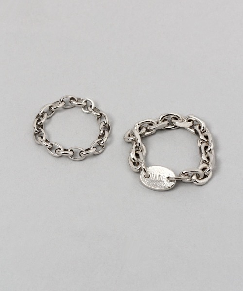 HARE(ハレ)の「2ピースチェーンリング(HARE)(リング・メンズ・シルバー/シルバー系その他/シルバー系その他2・FREE)」の14枚目の写真