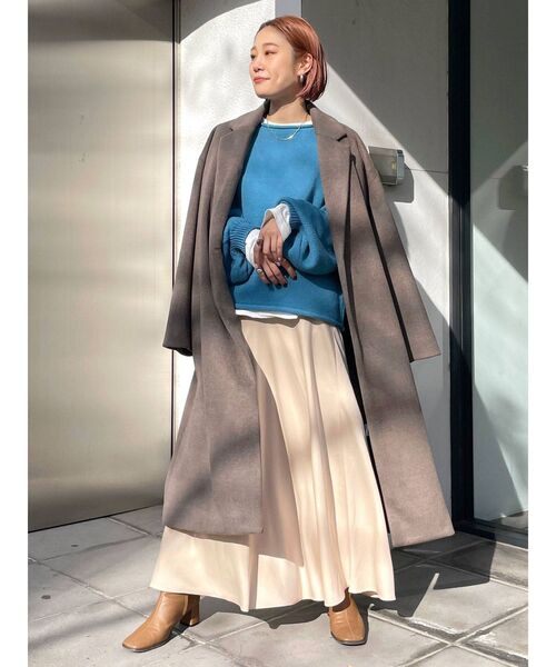 Ungrid(アングリッド)の「起毛ルーズチェスターコート(チェスターコート・レディース・ブラック/ブラウン・SMALL/MEDIUM)」の6枚目の写真