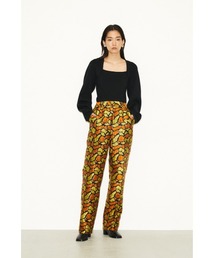 THROW GIRAFFE JACQARD TAPERED PT ジラフ ジャガード テーパード パンツ