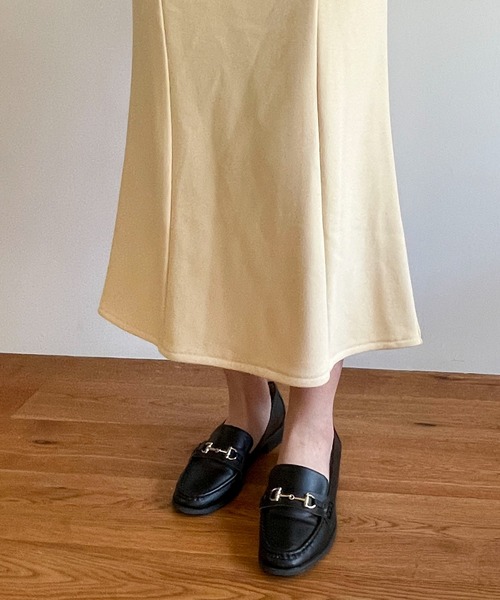 EPIMI E'PIMMY（エピミエピミー）の「〈Set upにも〉マーメイドラインスウェットスカート（スカート・レディース・ブラック/オートミール/杢グレー/クリーム・MEDIUM）」の6枚目の写真