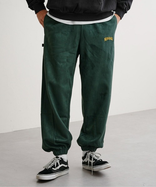 CPCM(シーピーシーエム)の「ポンチ1ポイント刺繍スウェットパンツ(スウェットパンツ・メンズ・ブラック/グレイッシュベージュ/グリーン・FREE)」の4枚目の写真