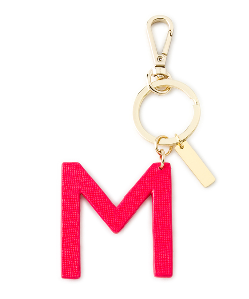 bombay duck（ボンベイダック）の「1st Anniversary レザーイニシャルキーリング M（キーホルダー・レディース・オールドローズ系・F）」の2枚目の写真