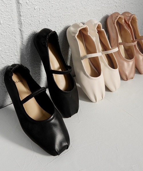 alala(アララ)の「メリージェーンバレエ(バレエシューズ・レディース・アイボリー/ブラック/ピンクゴールド/レオパード/シルバー・S/M/L/LL)」の6枚目の写真