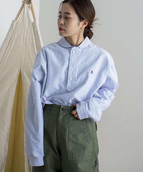 GEVACO(ゲバコ)の「【GEVACO/ゲバコ】丸えりOX ロングスリーブシャツ(シャツ/ブラウス・メンズ・ネイビー/オフホワイト/ブルー系その他3・SMALL/MEDIUM/LARGE)」の18枚目の写真