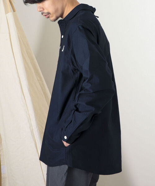 GEVACO(ゲバコ)の「【GEVACO/ゲバコ】丸えりOX ロングスリーブシャツ(シャツ/ブラウス・メンズ・ネイビー/オフホワイト/ブルー系その他3・SMALL/MEDIUM/LARGE)」の6枚目の写真