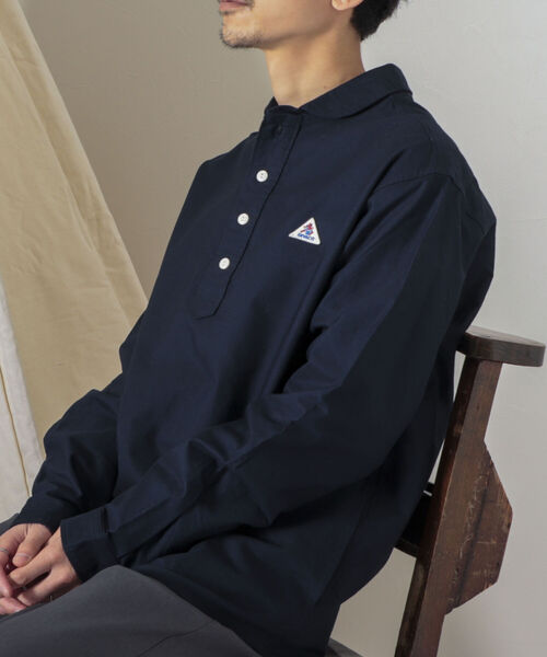 GEVACO(ゲバコ)の「【GEVACO/ゲバコ】丸えりOX ロングスリーブシャツ(シャツ/ブラウス・メンズ・ネイビー/オフホワイト/ブルー系その他3・SMALL/MEDIUM/LARGE)」の7枚目の写真