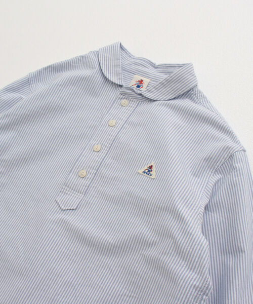 GEVACO(ゲバコ)の「【GEVACO/ゲバコ】丸えりOX ロングスリーブシャツ(シャツ/ブラウス・メンズ・ネイビー/オフホワイト/ブルー系その他3・SMALL/MEDIUM/LARGE)」の17枚目の写真