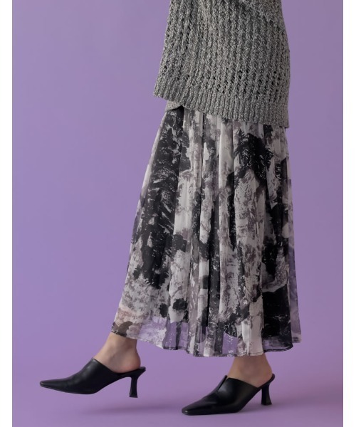 Re:EDIT（リエディ）の「[2023S/S COLLECTION][低身長サイズ有]シアープリントギャザーフレアスカート（スカート・レディース・B/A/D/C/E/F・LARGE/MEDIUM/SHORT）」の19枚目の写真