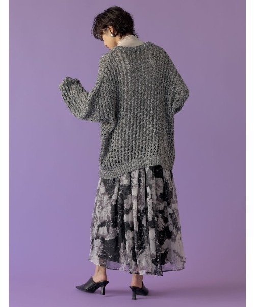 Re:EDIT（リエディ）の「[2023S/S COLLECTION][低身長サイズ有]シアープリントギャザーフレアスカート（スカート・レディース・B/A/D/C/E/F・LARGE/MEDIUM/SHORT）」の20枚目の写真