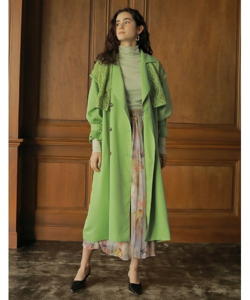 Re:EDIT（リエディ）の「[2023S/S COLLECTION][低身長サイズ有]シアープリントギャザーフレアスカート（スカート・レディース・B/A/D/C/E/F・LARGE/MEDIUM/SHORT）」の13枚目の写真