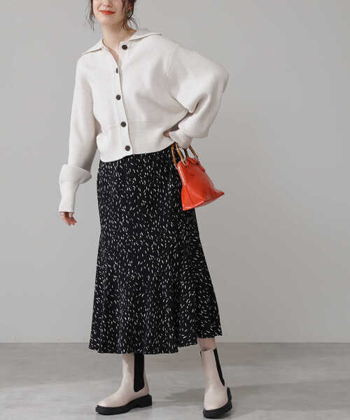 N.（N. Natural Beauty Basic）（エヌエヌナチュラルビューティーベーシック）の「◆デザインドットペプラムスカート（スカート・レディース・ホワイト系その他/ブラック系その他・MEDIUM）」の21枚目の写真