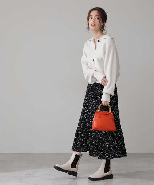 N.（N. Natural Beauty Basic）（エヌエヌナチュラルビューティーベーシック）の「◆デザインドットペプラムスカート（スカート・レディース・ホワイト系その他/ブラック系その他・MEDIUM）」の22枚目の写真