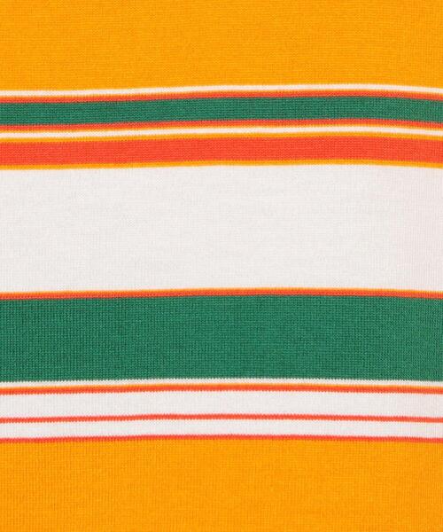 H　BEAUTY&YOUTH UNITED ARROWS（エイチビューティーアンドユースユナイテッドアローズ）の「＜H＞MULTI BORDER LONG SLEEVE T-SHIRT/Tシャツ（Tシャツ/カットソー・レディース・ターコイズブルー/イエロー・FREE）」の12枚目の写真