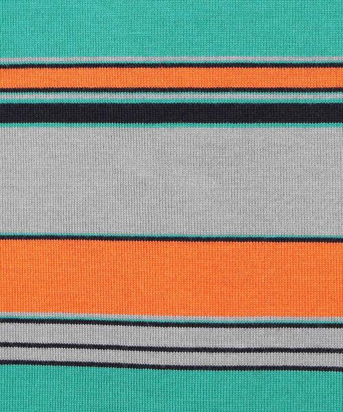 H　BEAUTY&YOUTH UNITED ARROWS（エイチビューティーアンドユースユナイテッドアローズ）の「＜H＞MULTI BORDER LONG SLEEVE T-SHIRT/Tシャツ（Tシャツ/カットソー・レディース・ターコイズブルー/イエロー・FREE）」の13枚目の写真