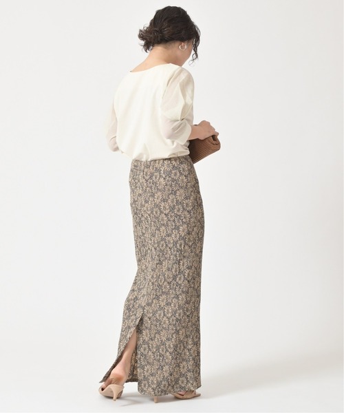 U by SPICK&SPAN（ユーバイスピックアンドスパン）の「タックスリーブ ドッキングプルオーバー◆（Tシャツ/カットソー・レディース・ブラック/ホワイト系その他・FREE）」の3枚目の写真