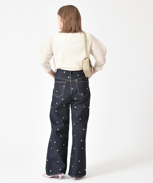 U by SPICK&SPAN（ユーバイスピックアンドスパン）の「タックスリーブ ドッキングプルオーバー◆（Tシャツ/カットソー・レディース・ブラック/ホワイト系その他・FREE）」の7枚目の写真