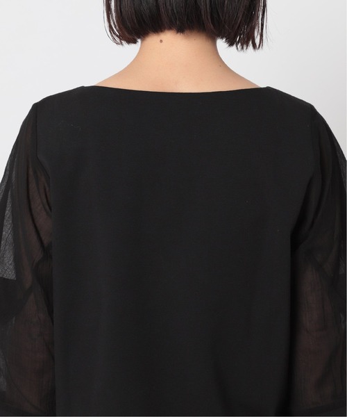 U by SPICK&SPAN（ユーバイスピックアンドスパン）の「タックスリーブ ドッキングプルオーバー◆（Tシャツ/カットソー・レディース・ブラック/ホワイト系その他・FREE）」の17枚目の写真