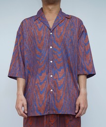 MIOSMOKEY（MIOSMOKEY）の「MIOSMOKEY PRINT OPEN COLLAR ST (221ST002-A)（シャツ/ブラウス）」