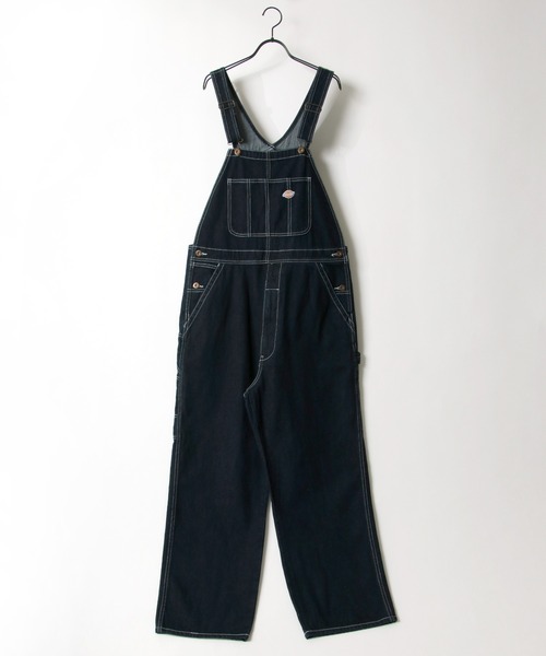 Dickies（ディッキーズ）の「Dickies/ディッキーズ ワイドデニム オーバーオール/サロペット（サロペット/オーバーオール・メンズ・ブラック/インディゴブルー/アイボリー/ワンウォッシュ・S/M/L/XL）」の8枚目の写真