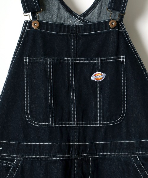 Dickies（ディッキーズ）の「Dickies/ディッキーズ ワイドデニム オーバーオール/サロペット（サロペット/オーバーオール・メンズ・ブラック/インディゴブルー/アイボリー/ワンウォッシュ・S/M/L/XL）」の11枚目の写真