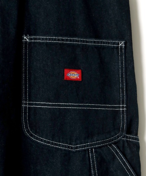 Dickies（ディッキーズ）の「Dickies/ディッキーズ ワイドデニム オーバーオール/サロペット（サロペット/オーバーオール・メンズ・ブラック/インディゴブルー/アイボリー/ワンウォッシュ・S/M/L/XL）」の20枚目の写真