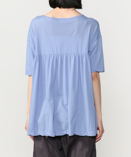 ORCIVAL（オーシバル）の「ORCIVAL | フレアギャザーTシャツ WOMEN（Tシャツ/カットソー・レディース・ダークブラウン/ホワイト/ライトブルー/チャコール・1）」の22枚目の写真