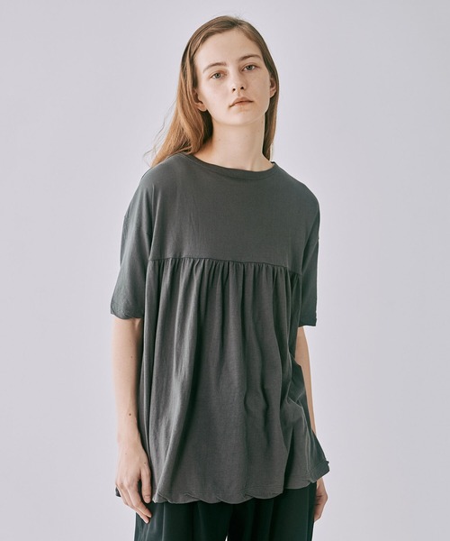 新品本物】 ORCIVAL | フレアギャザーTシャツ WOMEN(Tシャツ ...