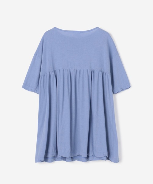 ORCIVAL（オーシバル）の「ORCIVAL | フレアギャザーTシャツ WOMEN（Tシャツ/カットソー・レディース・ダークブラウン/ホワイト/ライトブルー/チャコール・1）」の16枚目の写真