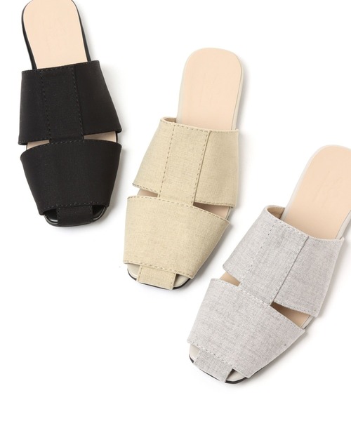 LAKOLE（ラコレ）の「ワイドメッシュサンダル / 265967（サンダル・レディース・ブラック/グレー/ライトベージュ・MEDIUM/LARGE）」の9枚目の写真