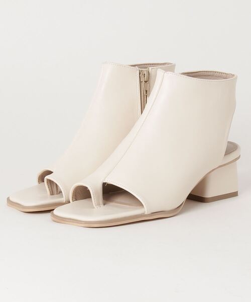 minia（ミニア）の「ハイカットトングサンダル（サンダル・レディース・ブラック/アイボリー/グレイッシュベージュ・LL/M/L/S）」の2枚目の写真