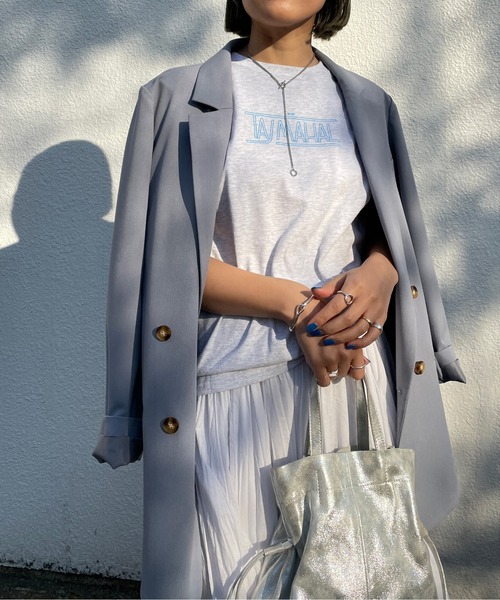 Omekashi(オメカシ)の「ベナレス TAJMAHALTシャツ(Tシャツ/カットソー・レディース・オフホワイト/ピンク/アイボリー・ONE SIZE)」の14枚目の写真
