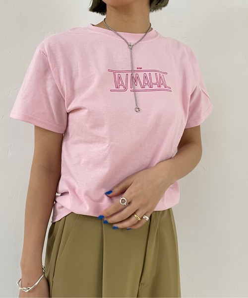 Omekashi(オメカシ)の「ベナレス TAJMAHALTシャツ(Tシャツ/カットソー・レディース・オフホワイト/ピンク/アイボリー・ONE SIZE)」の18枚目の写真