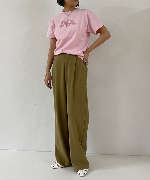 Omekashi(オメカシ)の「ベナレス TAJMAHALTシャツ(Tシャツ/カットソー・レディース・オフホワイト/ピンク/アイボリー・ONE SIZE)」の13枚目の写真