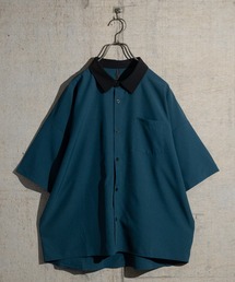 【i】ポリストレッチクレリックシャツ 半袖