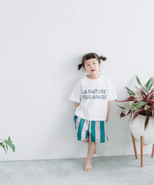 LOWRYS FARM（ローリーズファーム）の「プリントＴシャツ　268118（Tシャツ/カットソー・キッズ・ホワイト/チャコールグレー/グリーン/ホワイト系その他・110cm/120cm/130cm/140cm/150cm）」の2枚目の写真