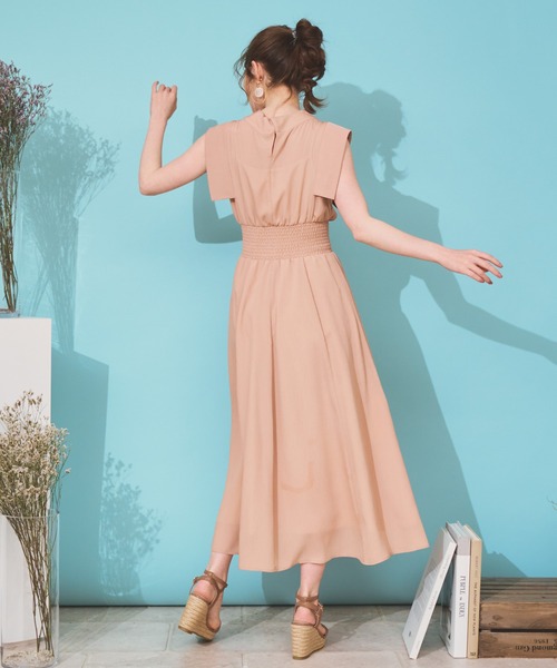 NOELA（ノエラ）の「ボウタイ楊柳サテンワンピ（ワンピース）」 - WEAR