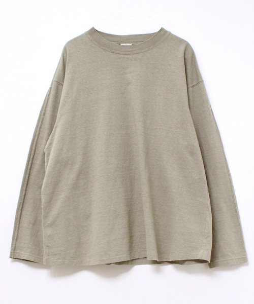 セール】M1825 リサイクルコットンデザインロングスリーブTee（T