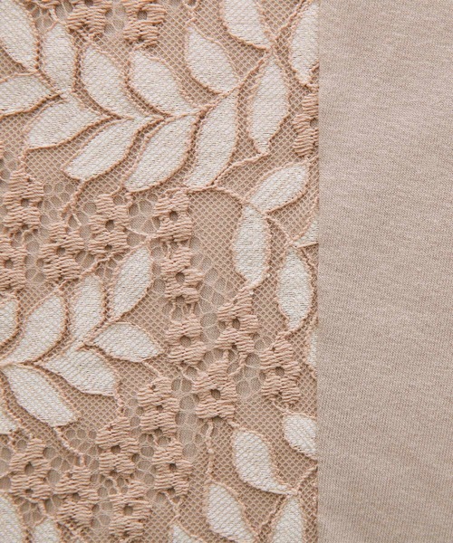 osharewalker（オシャレウォーカー）の「【廃盤】『レース切替ドルマンカットソー』（Tシャツ/カットソー・レディース・ベージュ/ミント/ラベンダー/ナチュラル/チャコール・FREE）」の10枚目の写真