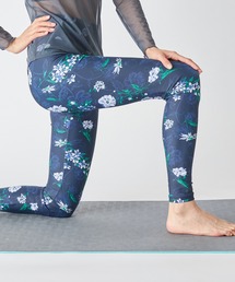 レースフラワープリントレギンス