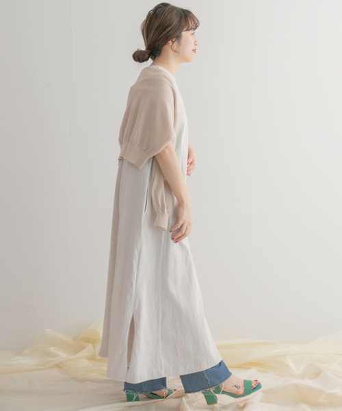 ITEMS URBANRESEARCH（アイテムズ アーバンリサーチ）の「フレアカットワンピース（ワンピース・レディース・グリーン/グレー/オフホワイト・FREE）」の12枚目の写真