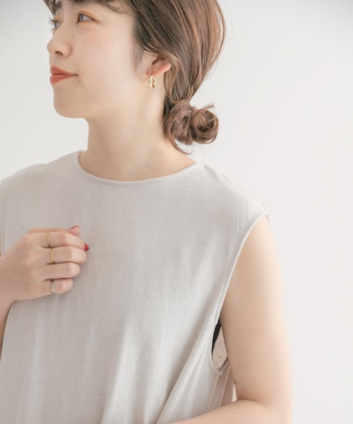 ITEMS URBANRESEARCH（アイテムズ アーバンリサーチ）の「フレアカットワンピース（ワンピース・レディース・グリーン/グレー/オフホワイト・FREE）」の16枚目の写真